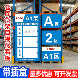 仓库货架目视化看板库房区号牌物料定位导视牌出入记录标识牌订制物料分区库存仓储定位导视牌出入记录表仓