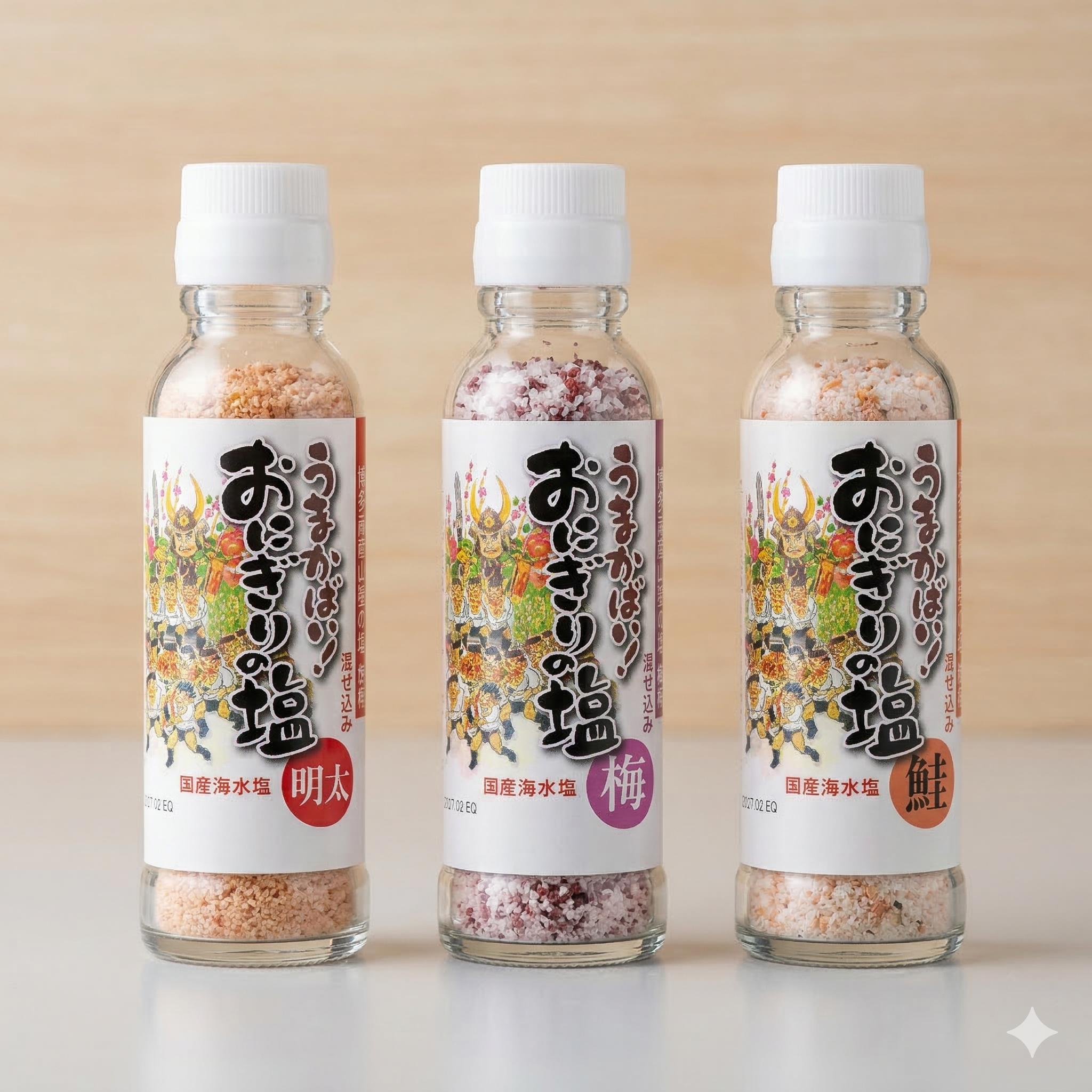 现货包邮博多限定饭团盐明太子味拌饭料调味盐调料撒料海盐瓶装