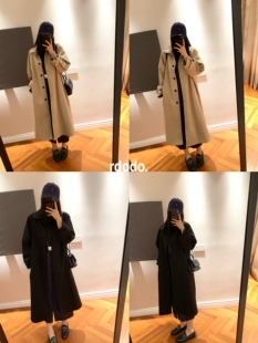 Rdodo自线c@rven法式 风衣 极简优雅高奢防水面料休闲时髦外套长款