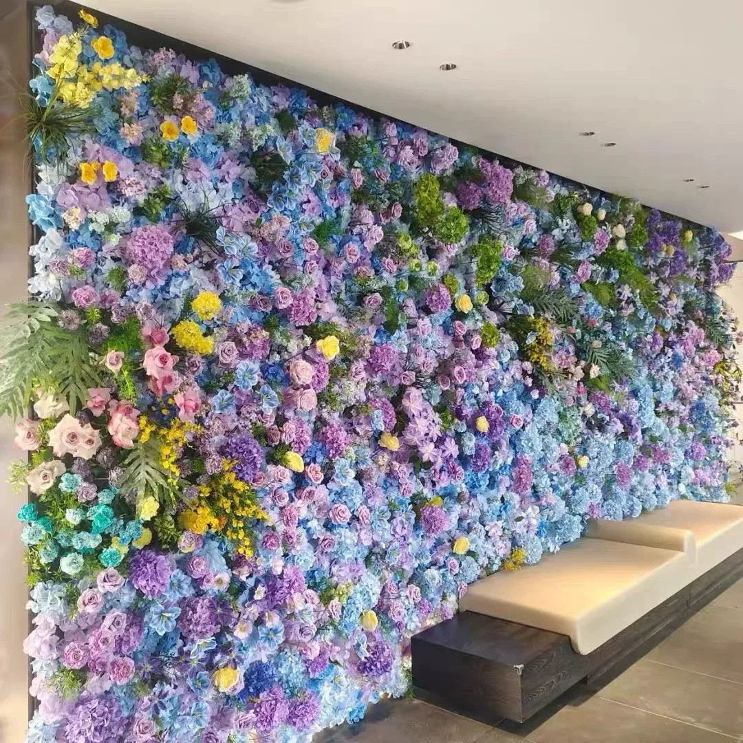 仿真花墙网红墙假花墙面装饰背景墙布景玫瑰花创意绢花室内婚礼