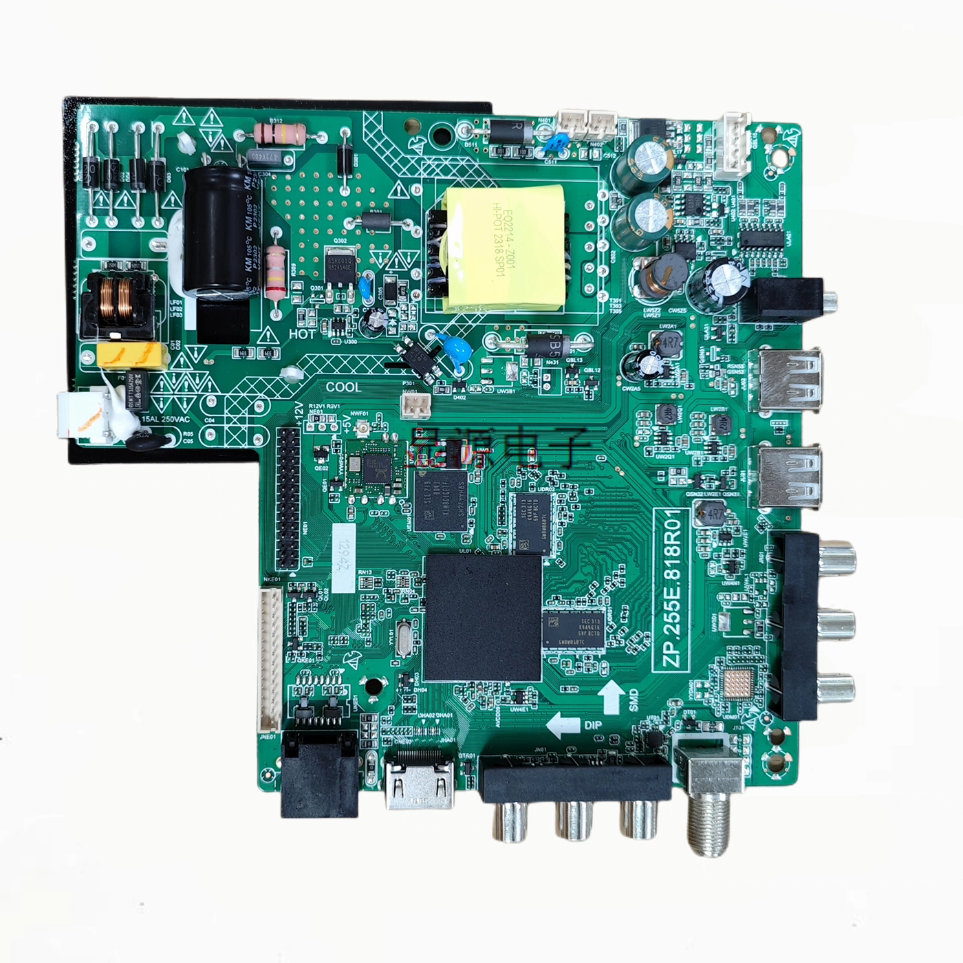 全新ZP.255E.818R01 网络板WIFI4核智能电视主板1G+8G 外单ISDB-T