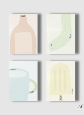 object系列A6可撕便签本莫兰迪极简ins风单面本子小清新学生工作