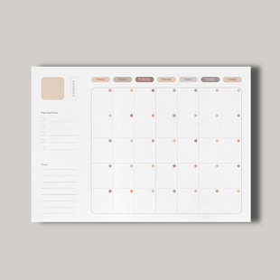 PaperNice B5白日梦月计划原创双面拍纸本极简日程计划高效便签纸