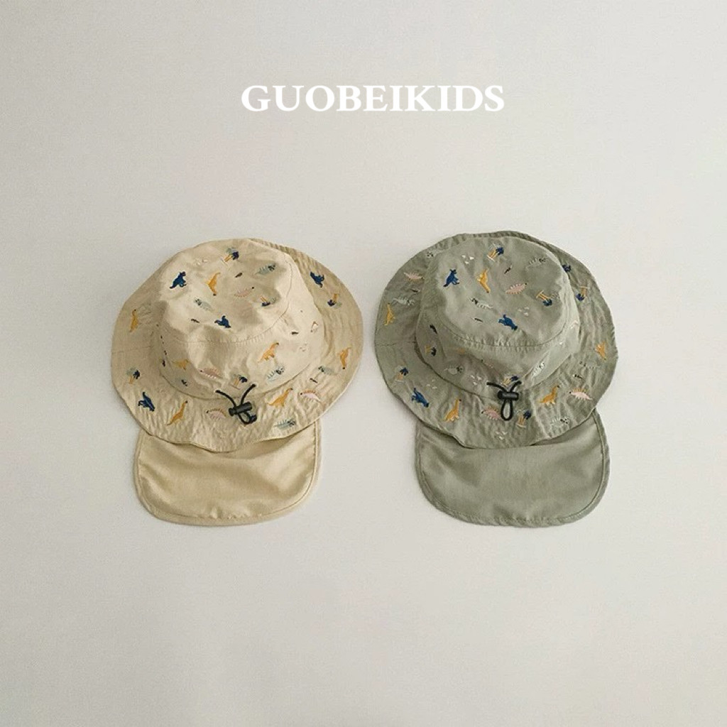 韩国儿童防晒帽夏季新款速干披肩男童女童渔夫帽宝宝帽子遮阳帽