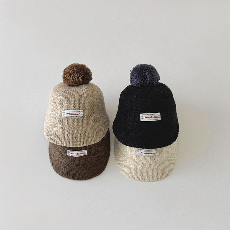 儿童帽子秋冬新款可爱毛球针织帽男童女童时尚百搭保暖宝宝鸭舌帽,童装/婴儿装/亲子装,帽子,淘宝优惠券,粉丝福利购,淘宝优惠卷