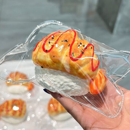 可爱寿司系列纯手工食品级硅胶仿真食物捏捏乐泥感慢回弹解压玩具