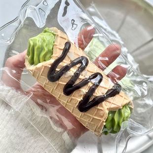 新款 慢回弹抹茶蛋卷捏捏乐解压玩具手工无毒食品级硅胶无味高颜值