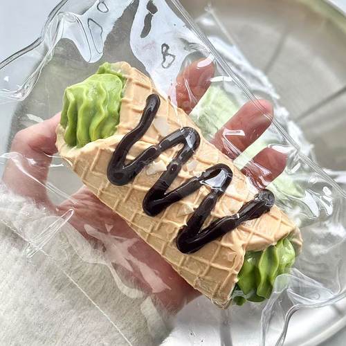 网红慢回弹抹茶蛋卷捏捏解压神器