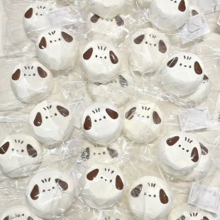 食品级硅胶捏捏乐儿童无毒无味减压玩具 可爱新款 帕恰狗面包