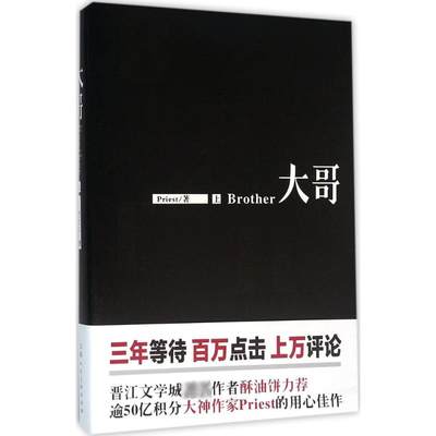 大哥.上上 Priest 著 著 青春/都市/言情/轻小说文学 新华书店正版图书籍 上海人民美术出版社