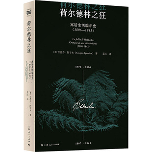 荷尔德林之狂 (意)吉奥乔·阿甘本 著 蓝江 译 外国哲学社科 新华书店正版图书籍 上海人民出版社