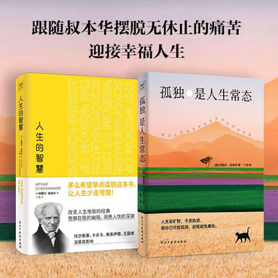 孤独是人生常态+人生的智慧 (德)阿图尔·叔本华 著 丁伟 译 外国哲学社科 新华书店正版图书籍 民主与建设出版社