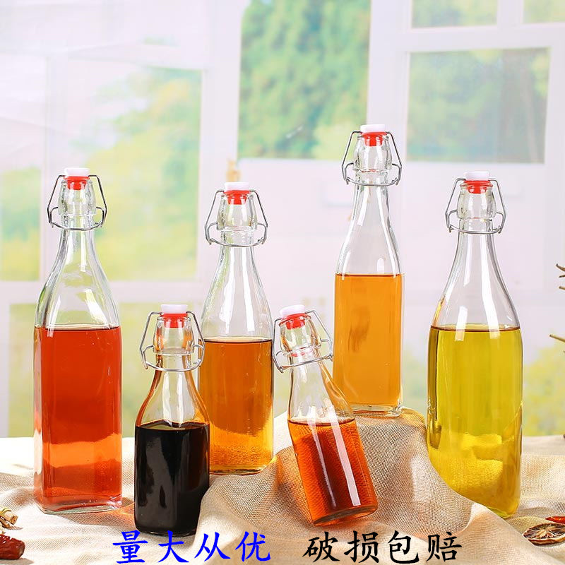 时尚方形玻璃250-1000m密封罐