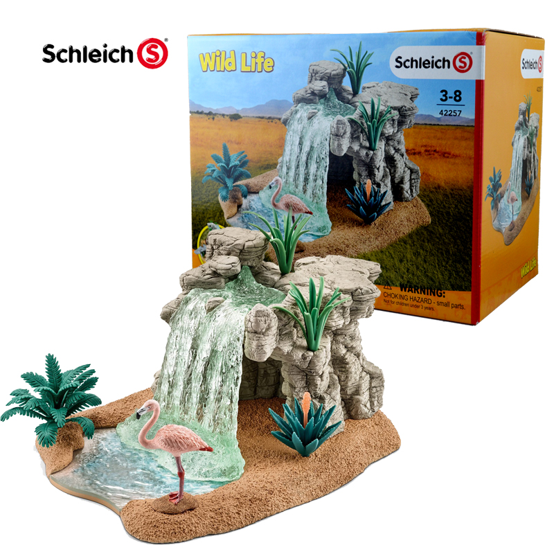 正版德国思乐Schleich真动物模型瀑布42257静态模型孩子礼物