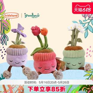 向阳花系列greenhouse毛绒盆栽玩具绒绒森林儿童娃娃礼物