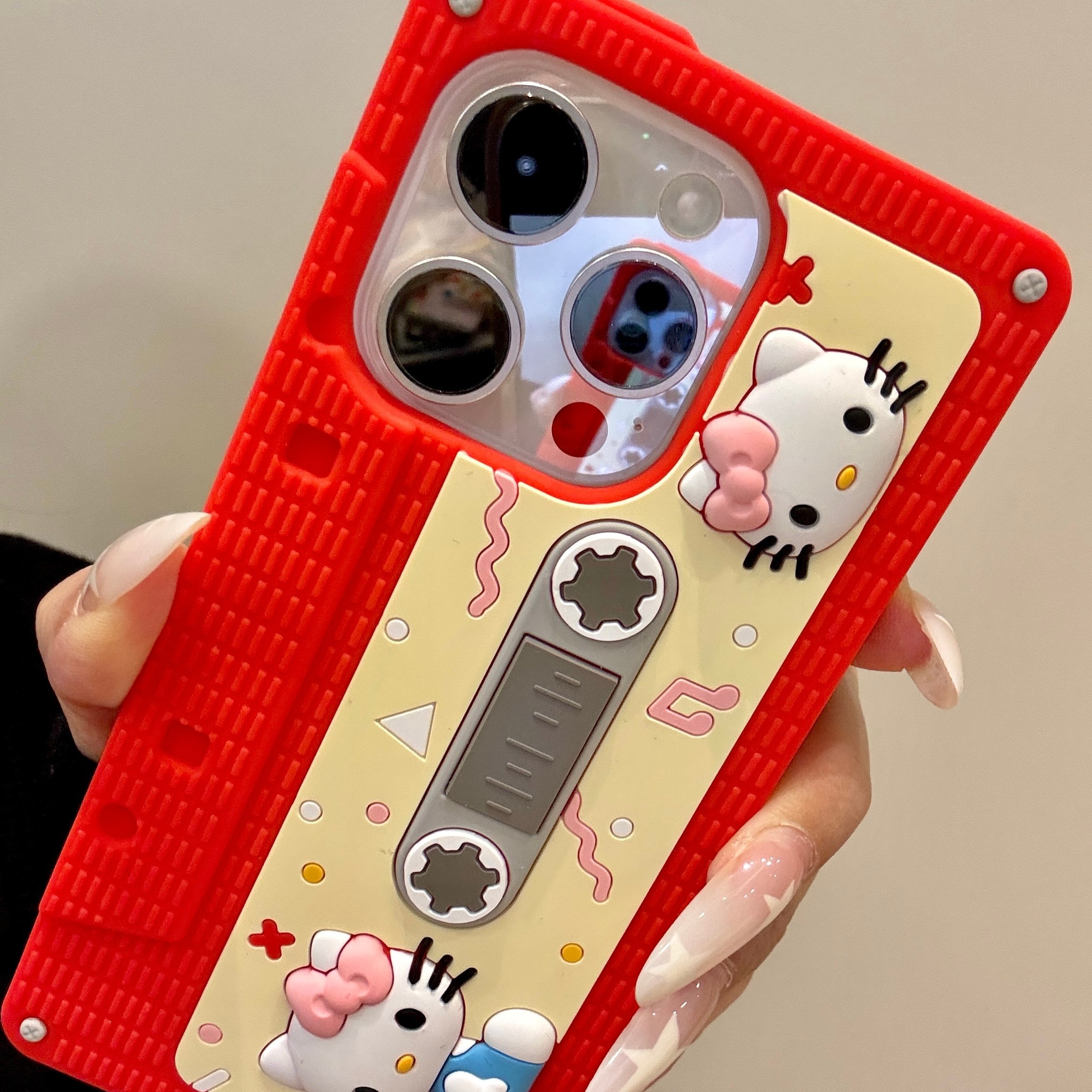 趣味可爱猫咪音乐磁带适用iphone16promax苹果15手机壳14硅胶软壳