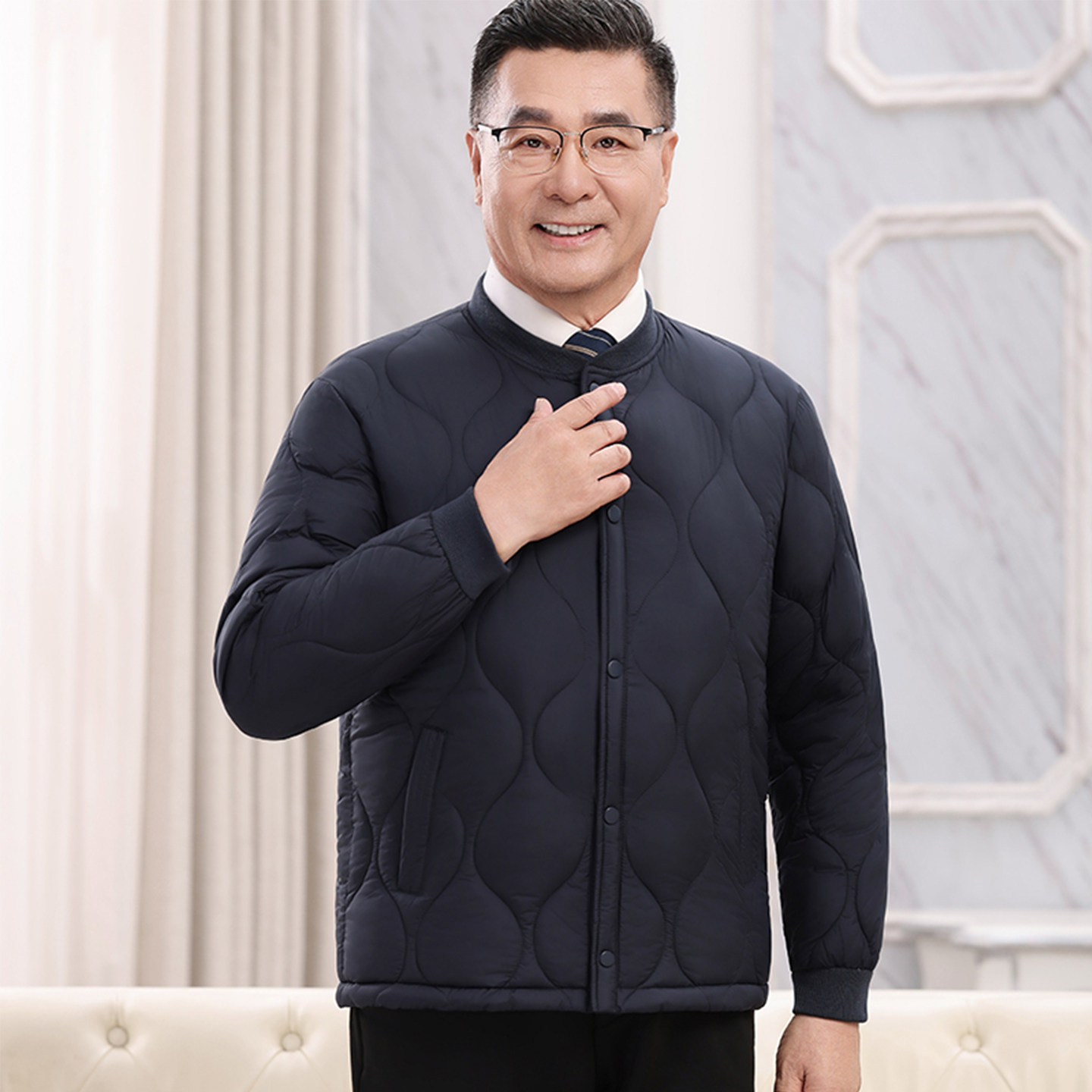 抚顶厚款秋冬季男保暖内胆小棉袄