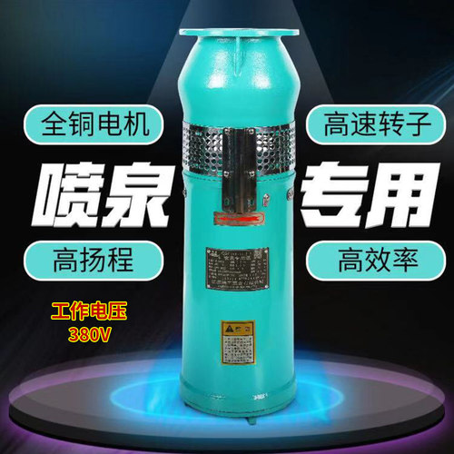 QSP喷泉水泵铸铁不锈钢景观音乐喷泉专用降水灌溉喷泉潜水泵高压