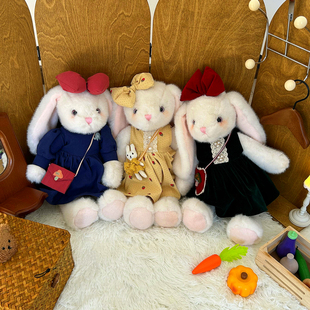 跑跑玩偶兔子可爱公仔穿衣小白兔安抚睡觉抱毛绒玩具女孩礼物儿童