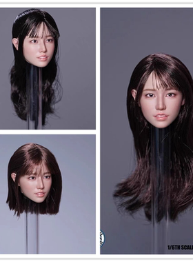 现货 SUPER DUCK 1/6 SDH049 女兵人头雕 搭配12寸小麦色包胶素体