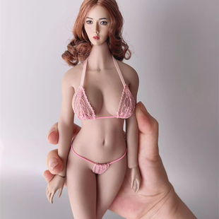 1/6 女兵人 性感蕾丝比基尼套装 适配中胸和大胸素体 不染色 现货