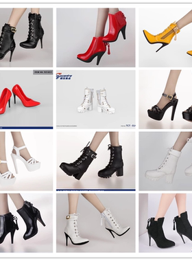 Toyscentre 1/6兵人 TCT-003—020 高跟鞋 短靴 空心马丁靴 现货