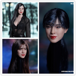 现货1/6兵人头雕 SDH029 酷似王祖贤美女头雕 适合包胶女素体模型