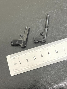 1/6兵人詹姆斯邦德007特工配件合金手枪模型配消音器手办模型现货