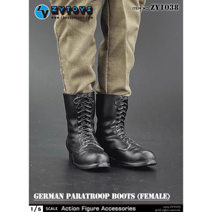 1/6 女兵人 ZY1038 德国 伞兵靴 靴子鞋子 空心靴 现货