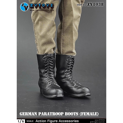 1/6 女兵人 ZY1038 德国 伞兵靴 靴子鞋子 空心靴 现货