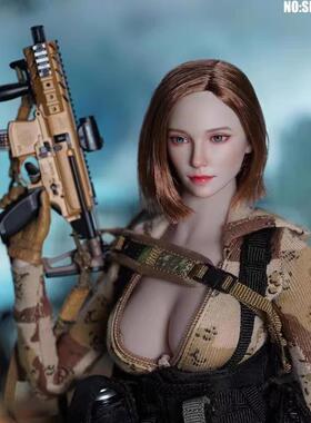 SUPER DUCK 1/6 女兵人 SDH040 混血美女头雕 12寸配件模型 现货