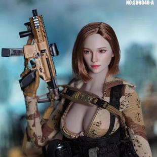 女兵人 SDH040 SUPER 12寸配件模型 混血美女头雕 现货 DUCK