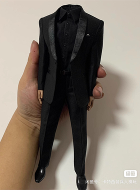 Toy center 1/6 兵人 青果领黑色西装礼服 回馈13自d高启强 现货