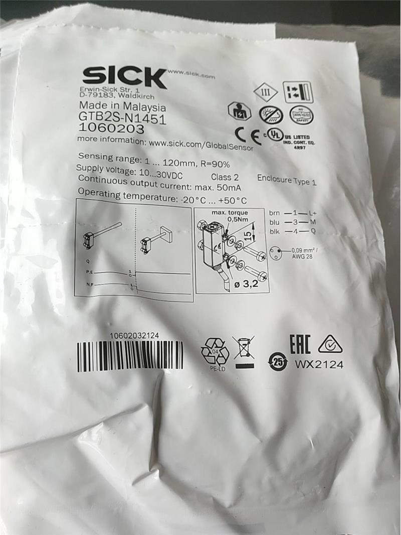 SICK西G克TS-2N1451 106VKG0203传感器全新B原装进口现货议价