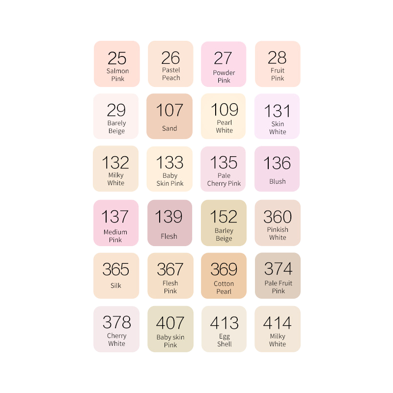 肤色马克笔动漫专用画画笔美术学生肉色双头丙烯防水手绘diy彩色笔绘画淡色补色笔涂鸦笔水彩笔颜料笔淡色