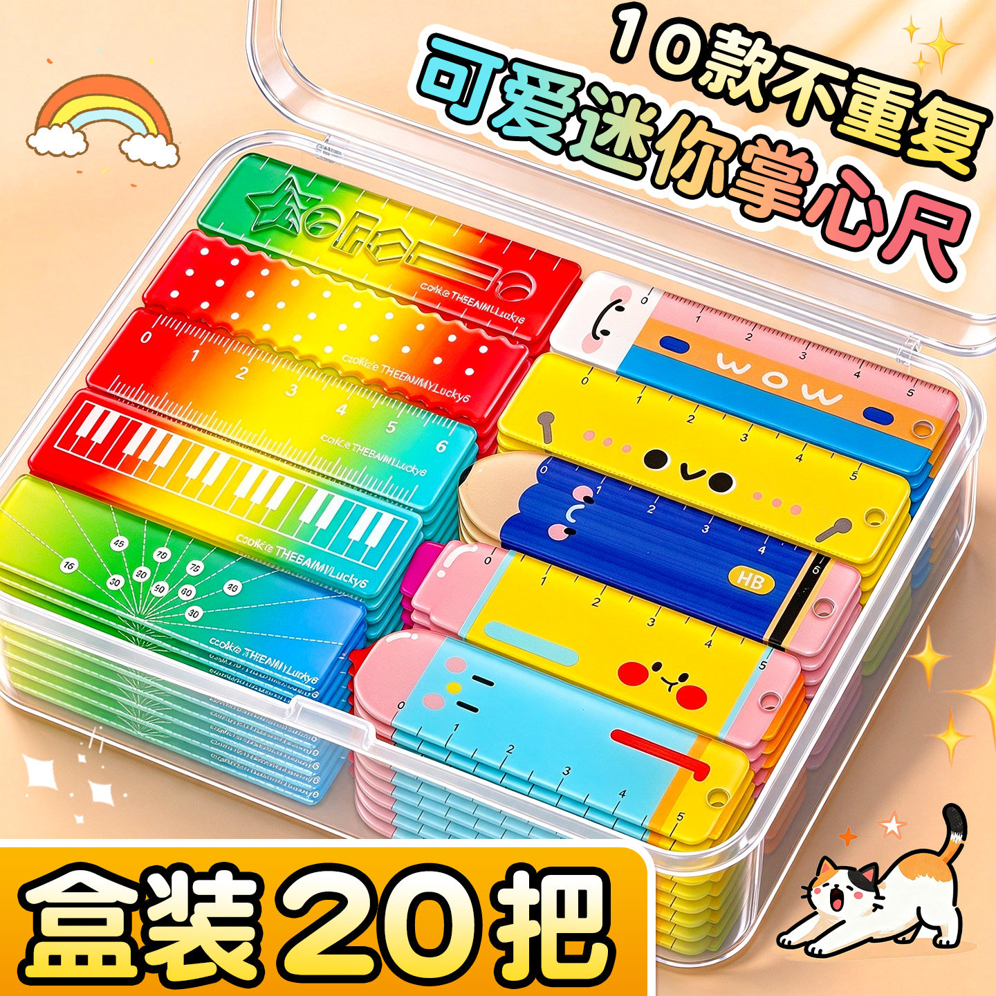 【盒装热销】迷你掌心尺可爱