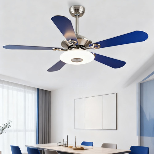 北欧简约客厅餐厅吊扇灯