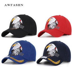 休闲遮阳帽潮 老鹰刺绣棒球帽男防晒遮阳鸭舌帽时尚 2020春夏季 新款