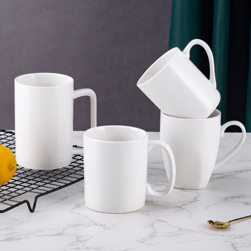 陶瓷简约带把有把马克杯水杯茶杯