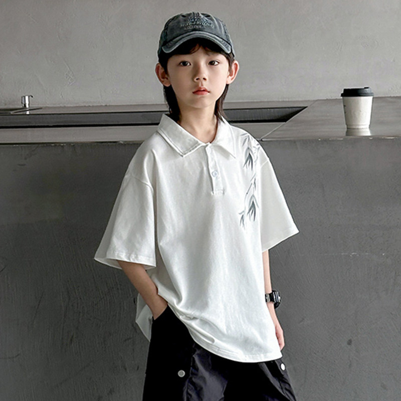 男童POLO衫短袖T恤儿童新中式国风夏装上衣大童男孩中国风夏季潮t,童装/婴儿装/亲子装,儿童POLO衫,淘宝优惠券,粉丝福利购,淘宝优惠卷