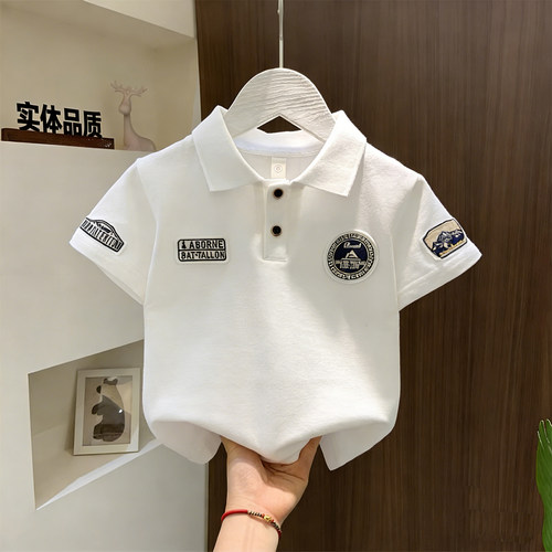 男童POLO衫短袖t恤儿童2026新款