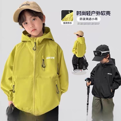 儿童冲锋衣外套男童三合一秋装