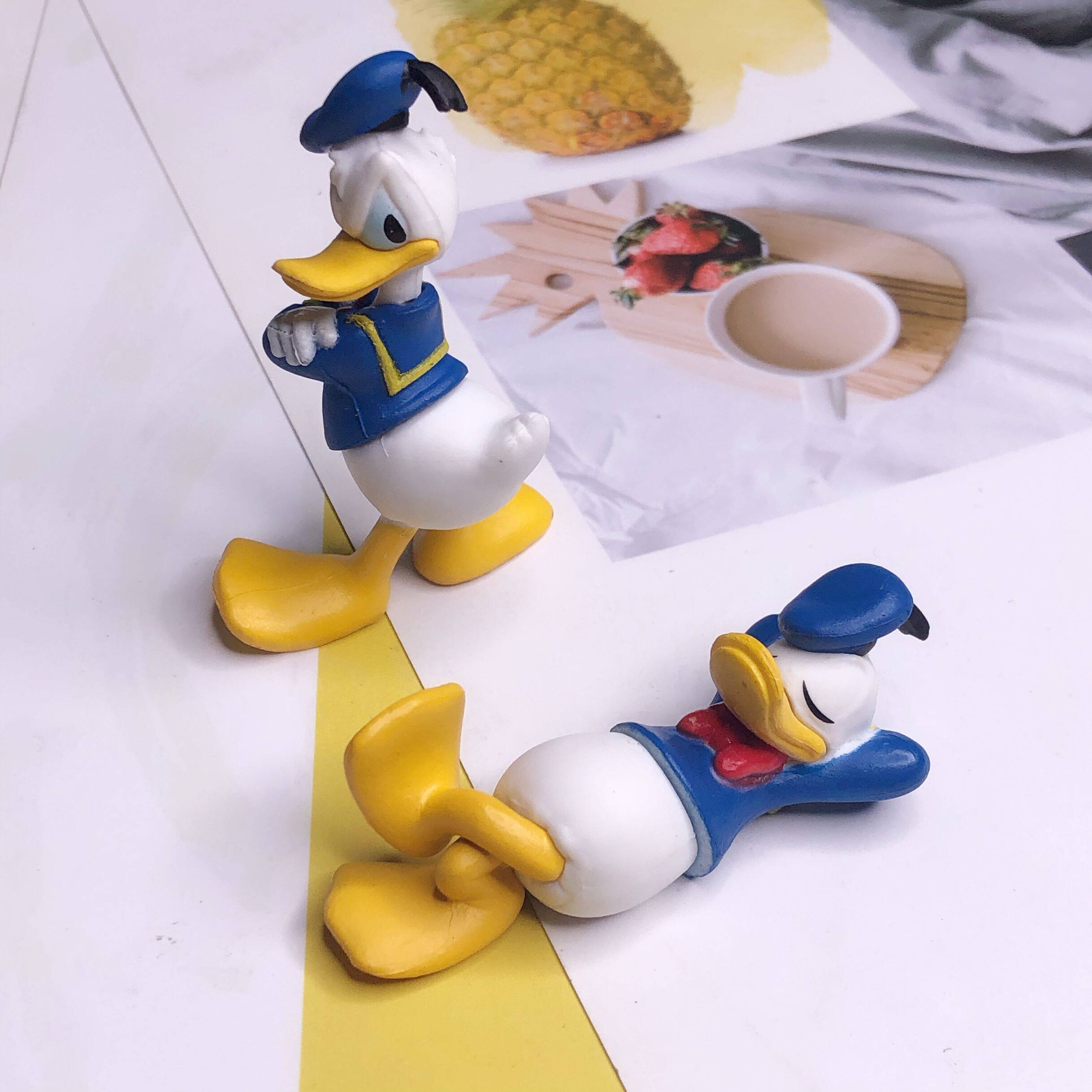 创意卡通动漫傲娇生气唐老鸭玩偶 手机壳奶油胶diy材料配件装饰物