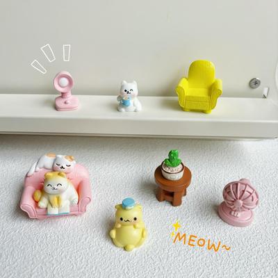 沙发猫咪日常生活diy摆件