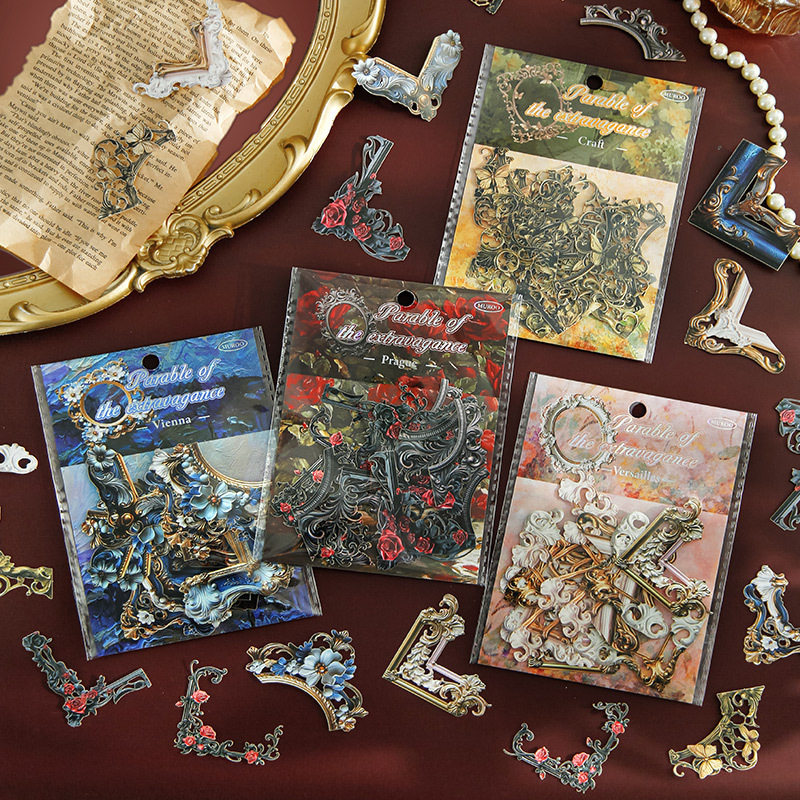 沐染奢靡预言系列边角贴素材贴纸