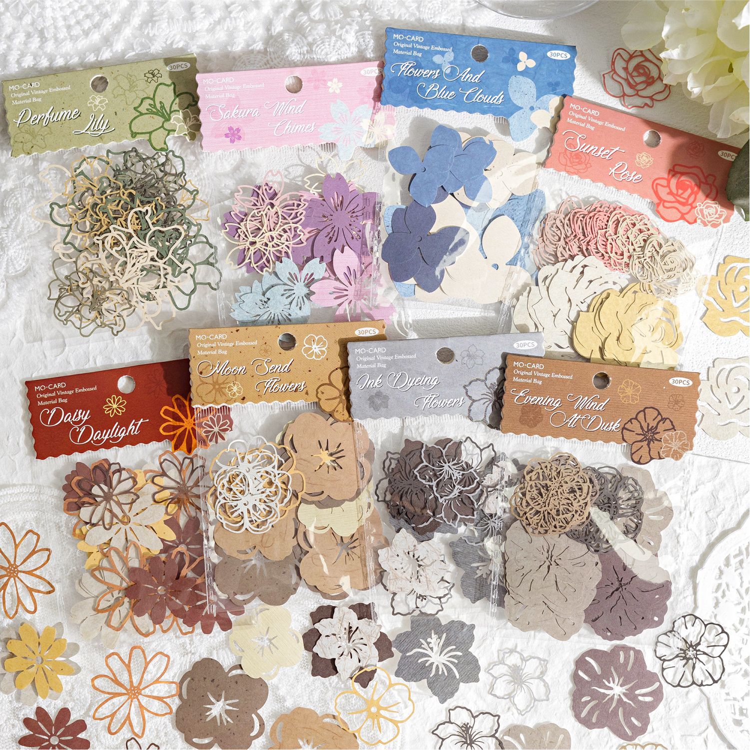 陌墨花花拾物集系列压花材料包