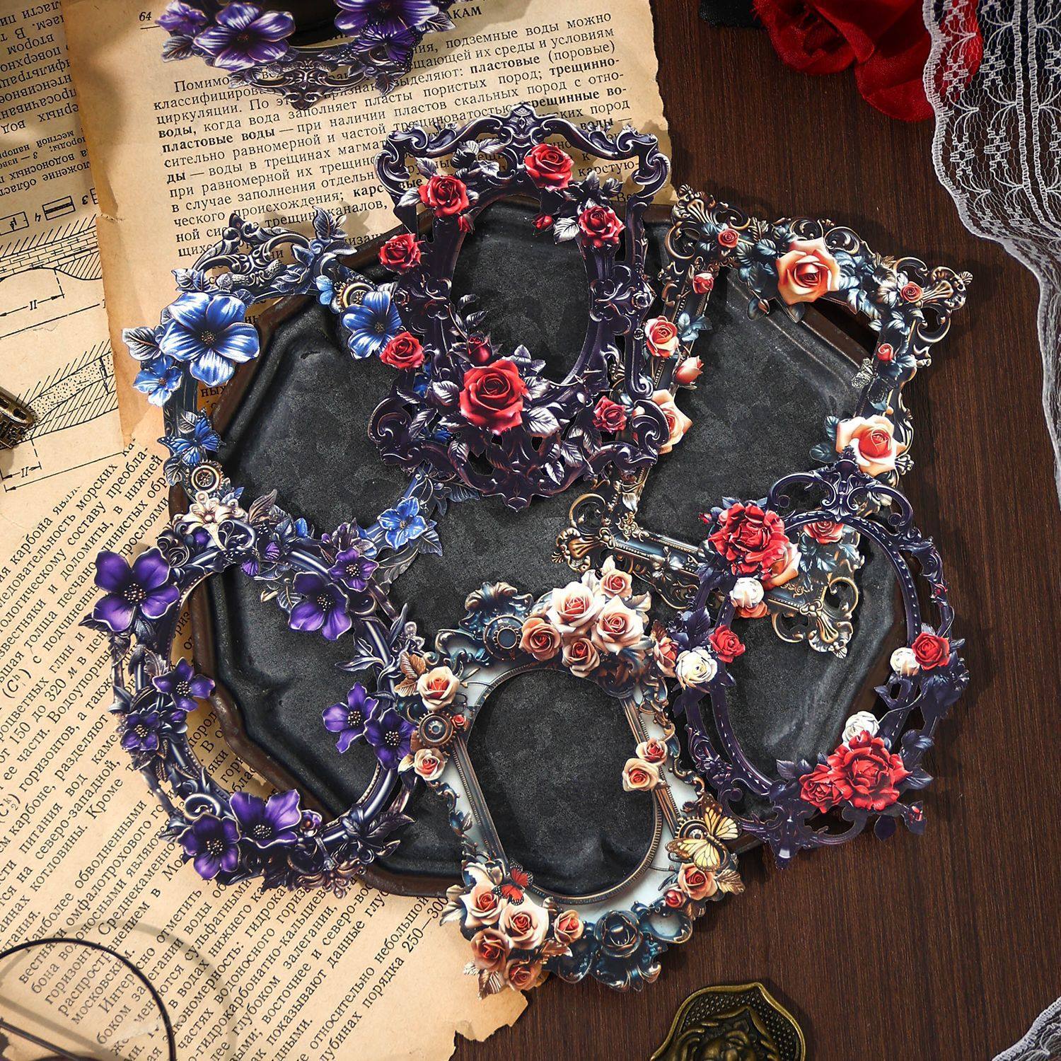 古古森林镂空边框素材纸 哥特时光系列 暗黑复古手帐浮雕拼贴装饰,文具电教/文化用品/商务用品,咕卡/咕卡盘/配件,淘宝优惠券,粉丝福利购,淘宝优惠卷