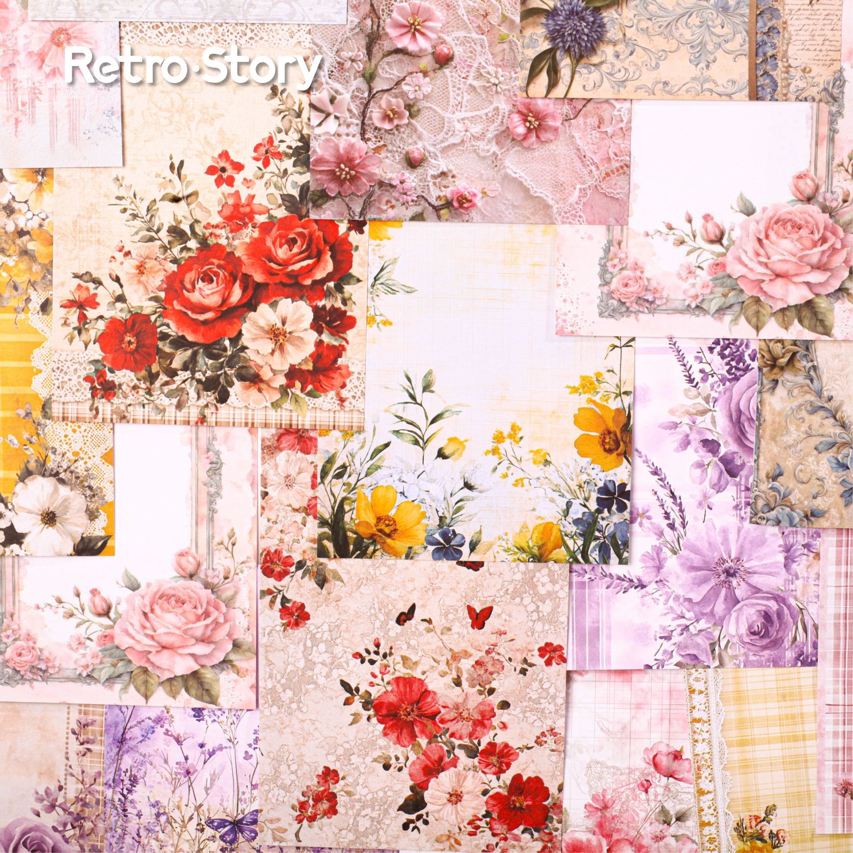 RetroStory风染系列素材纸