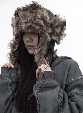 WCH冬季加厚毛绒御寒防风护耳保暖户外骑行雪山徒步滑雪雷锋帽