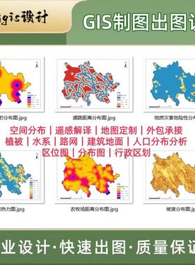 GIS地图制作/arcgis代做/GIS空间分析/envi遥感解译/GIS开发定制